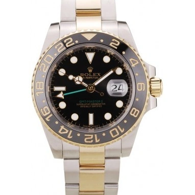 GMT 98229 Black Dial Bezel Master Rolex Ceramic Black II 1016